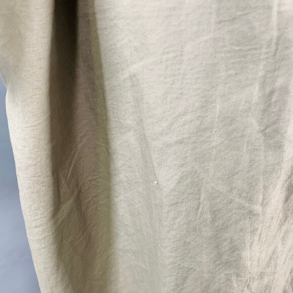 GIORGIO ARMANI Vintage Size L Khaki Cotton Open Front Belted Trenchcoat - Picture 5 of 11